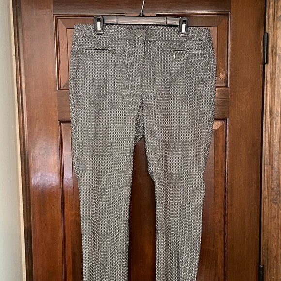 NWOT Size 14 Soho Apparel Ltd. black-white patterned pants - Picture 3 of 7